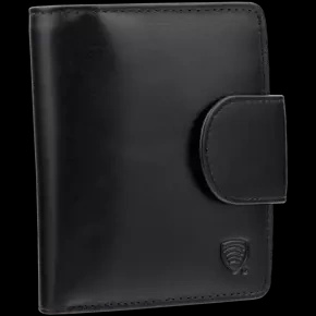 Ladies RFID Wallet with Coin Pocket (Black)