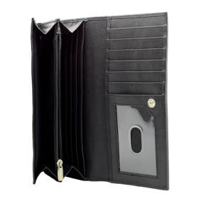 Large Flap-Over RFID Wallet