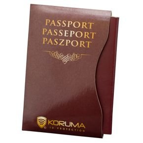 Koruma Biometric Passport Protector (Maroon)