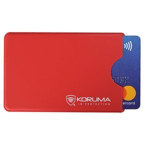 Hard Plastic RFID Blocking Card Sleeve (Red)