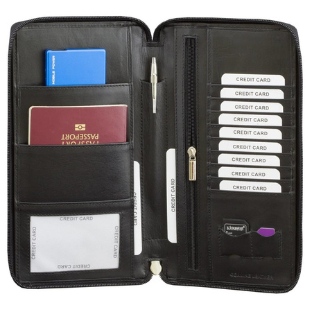 RFID blocking family organizer for biometric passport and contactless ...