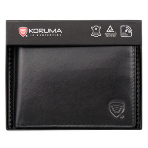 SMART RFID BLOCK Slim Coin Wallet (Black)