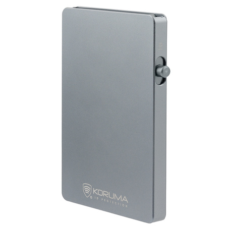 Aluminium RFID Blocking Credit Card Holder with Card Ejector (Grey)