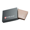 SMALL RFID BLOCKING BILLFOLD WALLET WITH ID WINDOW (TAN)