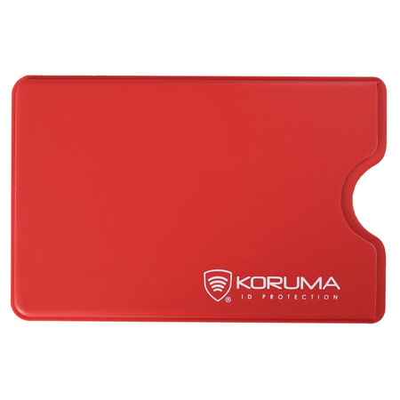 Hard Plastic RFID Blocking Card Sleeve (Red)