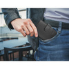 Black Leather RFID Wallet for 11-15 Cards with Coin Pocket and 3 ID Windows