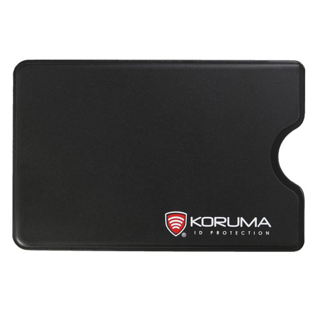 Hard Plastic RFID Blocking Card Sleeve (Black)