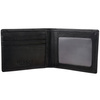 RFID blocking ultra slim wallet with ID window (Carbon Black)