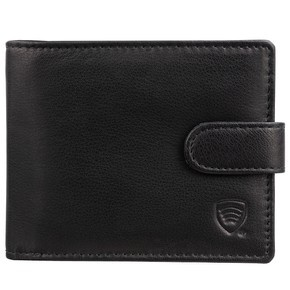 4 Card RFID Mens Wallet with Zipped Note Section 