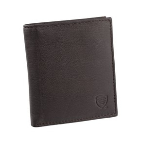 Brown Leather RFID Wallet for 6 Cards with Coin Pocket and ID Window - SMALL - SM-900GBR