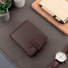 Brown Leather RFID Wallet for 8-12 Cards with Coin Pocket and 3 ID Windows - SM-905HBR