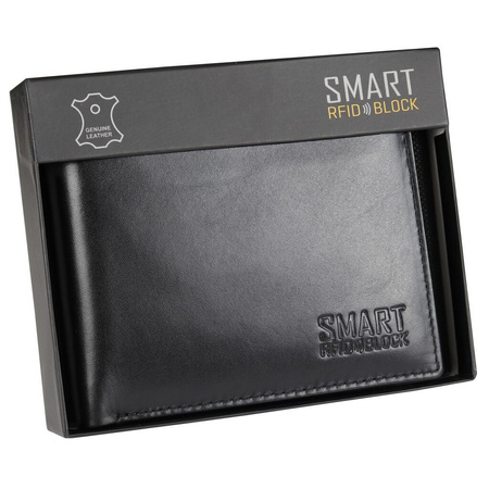 SMART RFID BLOCK Slim Coin Wallet (Black)