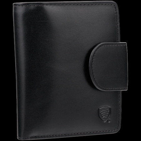 Ladies RFID Wallet with Coin Pocket (Black)