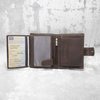 Personalised Leather RFID Wallet - Blind Embossed - Silver/Gold Engraved 