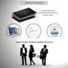 Black Leather RFID Wallet for 11-15 Cards with Coin Pocket and 3 ID Windows - SM-904GBL