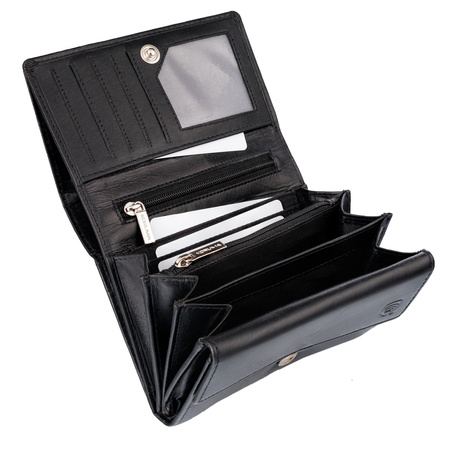 Small RFID Ladies Wallet (Black)