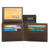 SMART RFID BLOCK Slim Credit Card Wallet (Brown)