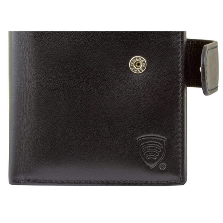 RFID blocking wallet - vertical (shiny black)