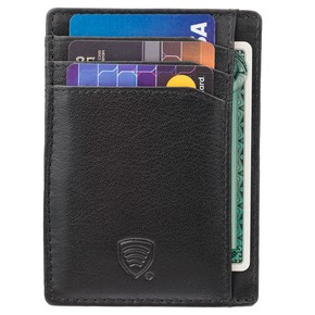 RFID Card Holder - 4 Card Slots - Note Section - ID Window - SLIM