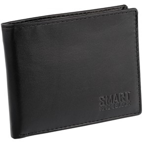 SMART RFID BLOCK Slim Coin Wallet (Black)