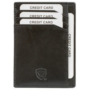 RFID Card Holder - 4 Card Slots - Note Section - ID Window - SLIM