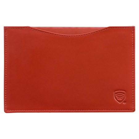 Leather Passport Holder with Extra Slip Pocket and RFID Protection