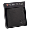 Black Leather RFID Wallet for 6 Cards with Coin Pocket and ID Window - SMALL - SM-900GBL