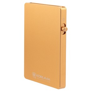 Aluminium RFID Blocking Credit Card Holder with Card Ejector (Gold)