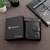 Black Leather RFID Wallet for 5-10 Cards with Zipped Coin Pocket and Zipped Note Section