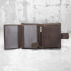 Personalised Leather RFID Wallet - Blind Embossed - Silver/Gold Engraved 